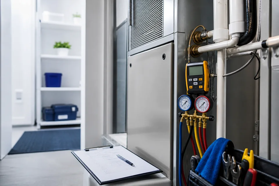 Preventive HVAC maintenance inspection
